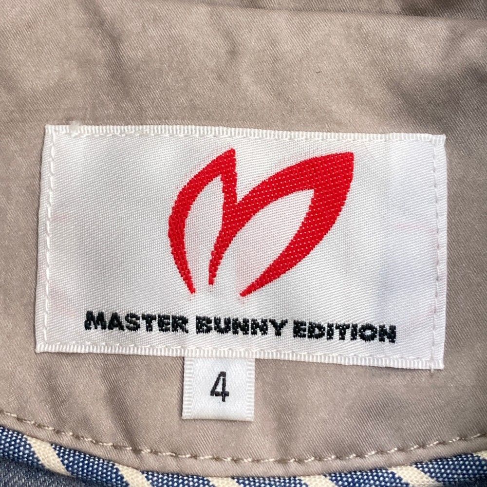 サイズ：4 MASTER BUNNY EDITION マスターバニーエディション  長袖 ジップジャケット  ベージュ系 [240101415311] ゴルフウェア メンズ ストスト サイズ：4 MASTER BUNNY EDITION マスターバニーエディション