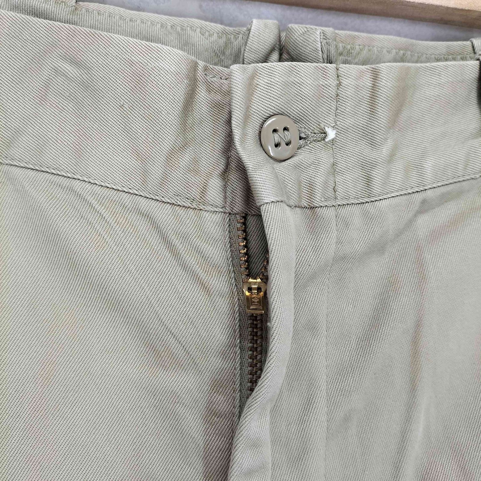 ユーエスアーミー U.S. ARMY 60s RAPIDジップ KHAKI CHINO TROUSERS