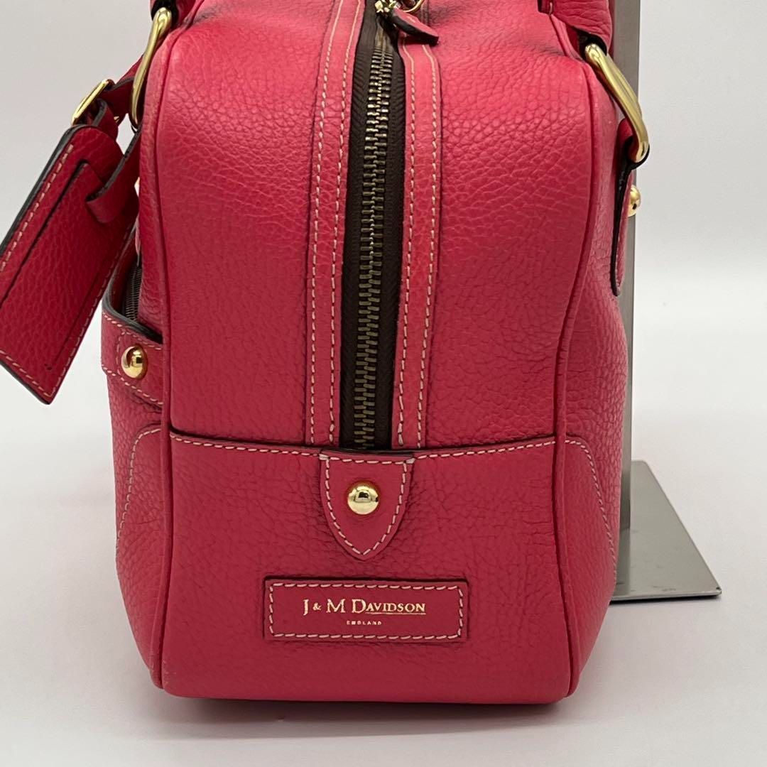 【美品】J&M DAVIDSON ハンドバッグ ミアキューブ 2way ピンク 美品】J&MDAVIDSON ミア キューブ トートバッグ レザー ピンク