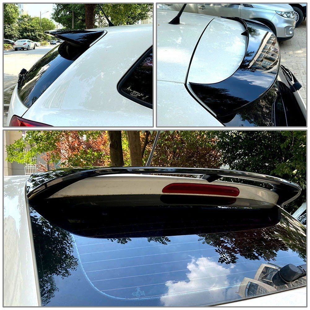 VW フォルクスワーゲン ポロ 6R 6C 2011-2017 リア ルーフスポイラー ウイング プラスチック FFCRYSTALESIA_COM