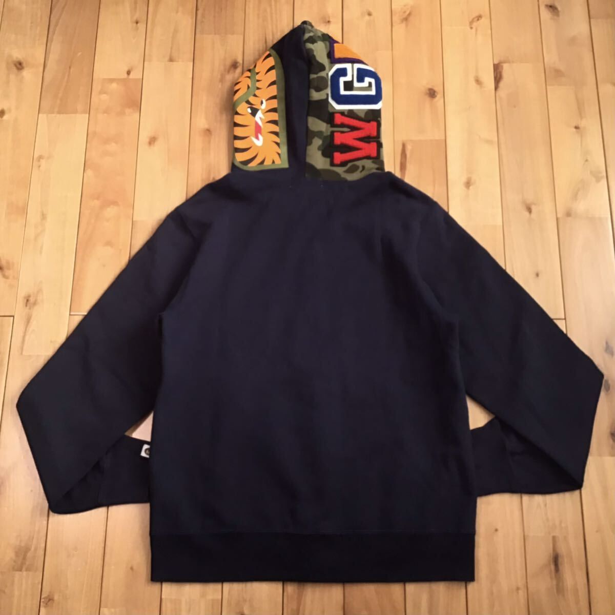 年中無休】 エイプ hoodie zip full shark BAPE ape bathing a Lサイズ