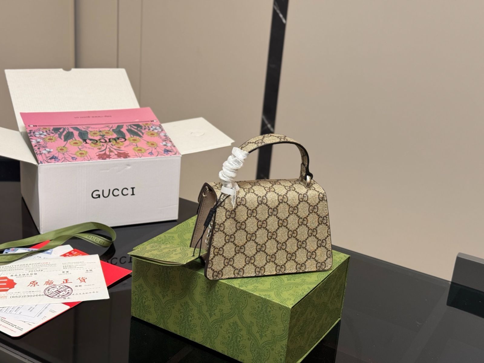 GUCCI(グッチ)正規品/関税送料込み GG Dionysus Handbag セール】グッチ☆ディオニュソス GG デニム バッグ S☆400249