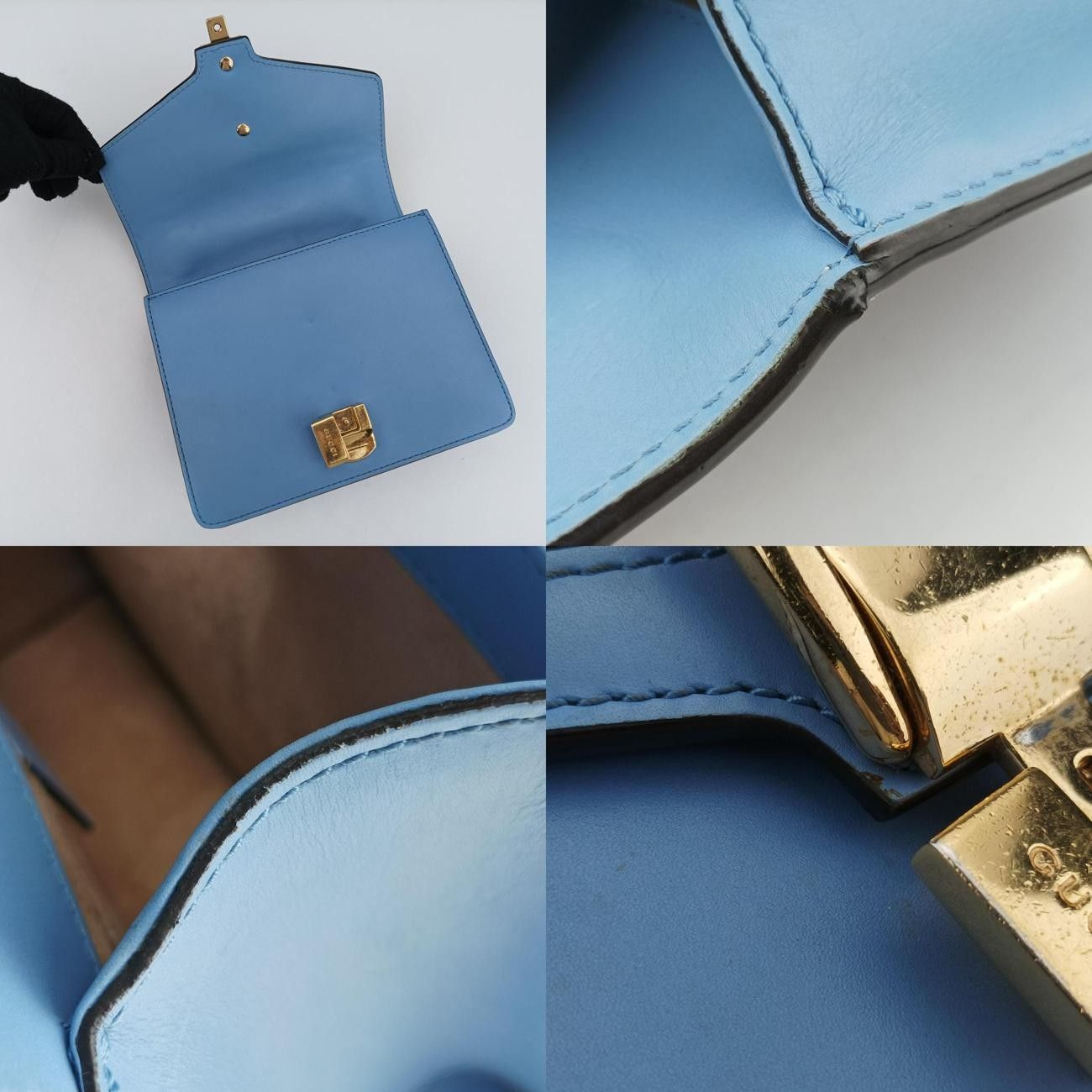 グッチGucciシルヴィブルーレザー431666G021753288