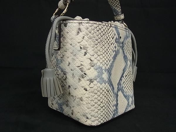 □新品□未使用□kate spade ケイトスペード パイソン型押しレザー  