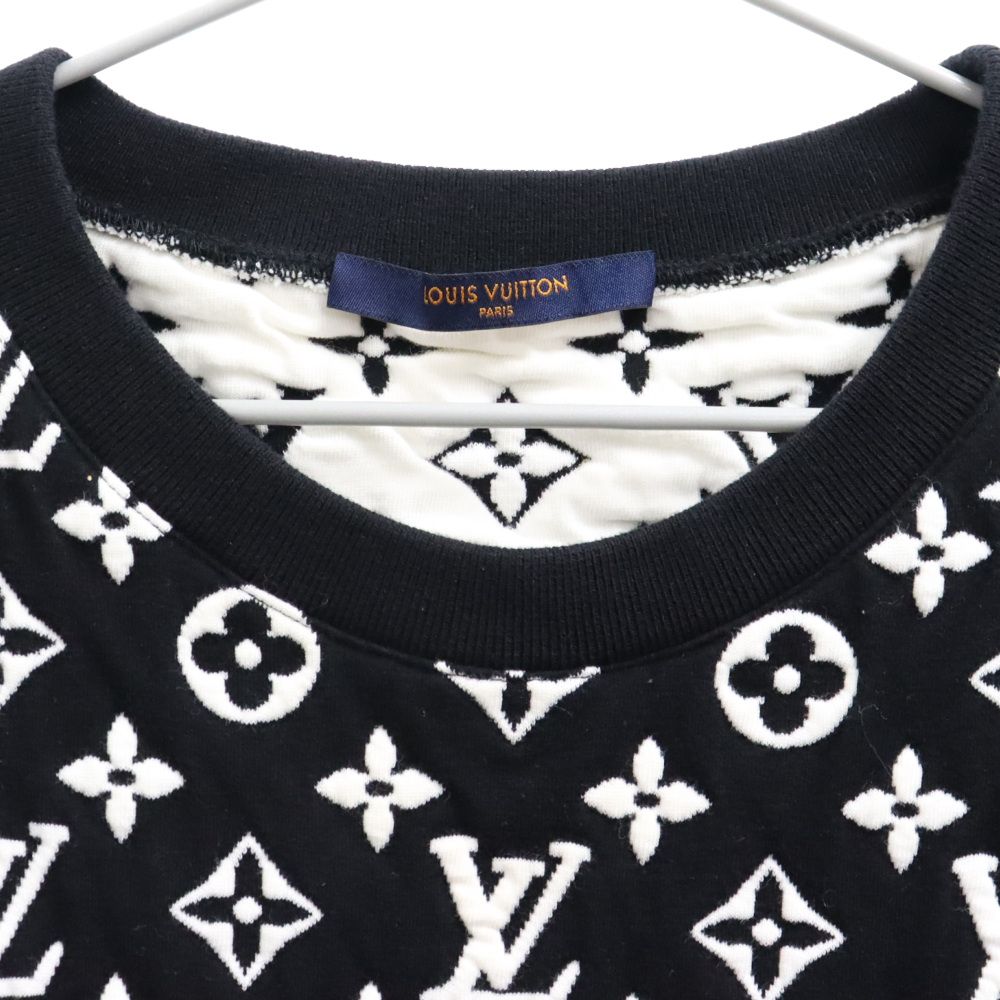 LOUIS VUITTON (ルイヴィトン) 20SS フルモノグラムジャガードクルーネックスウェットトレーナー RM201Q TCJ HIY53W  ブラック