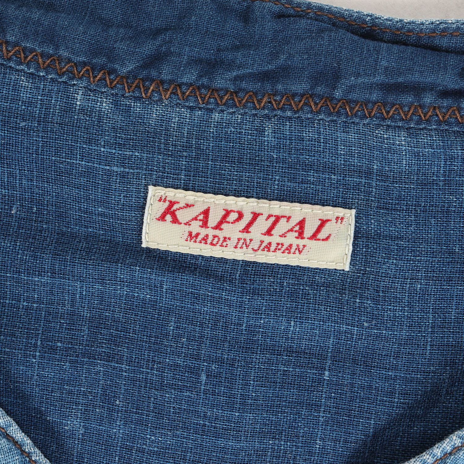 KAPITAL キャピタル シャツ サイズ:1 21SS パッチワーク デニム リネン 