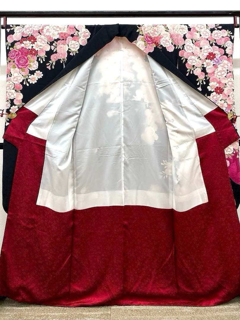 振袖 豪華 銀通し 紋意匠 桜 牡丹 身丈169cm 【公式通販】
