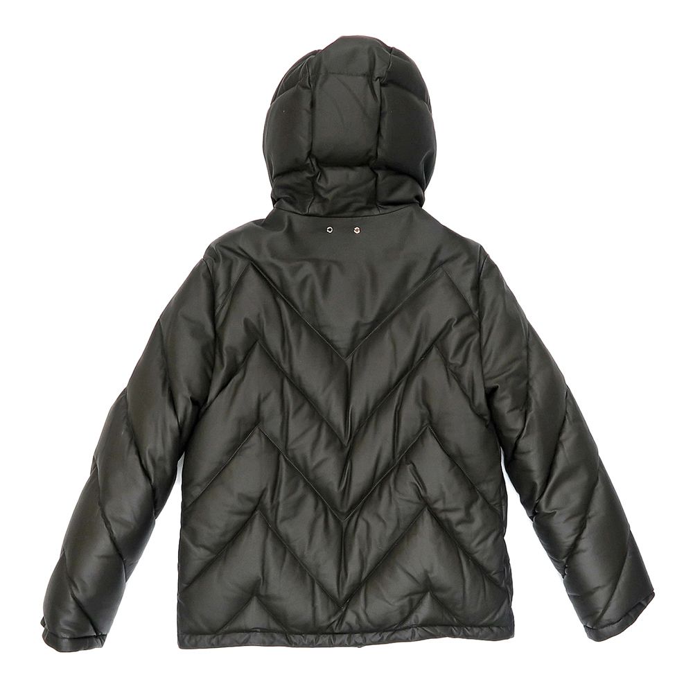 ルイヴィトン　ジャンパー 50 名東】ルイヴィトン ダウンジャケット 50 カーキ系 羊革 ダブル