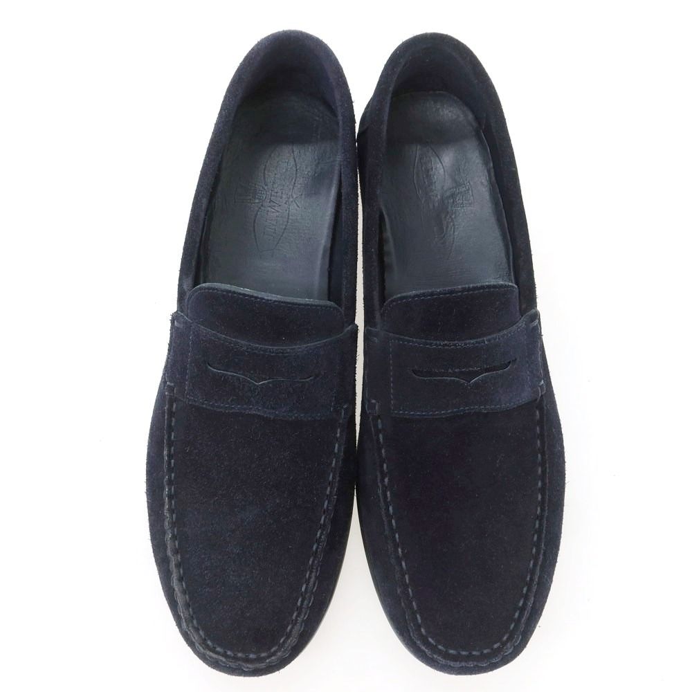 ジェイエムウエストン J.M WESTON スエード ドライビングシューズ ネイビー サイズ6 1 2 メンズ
