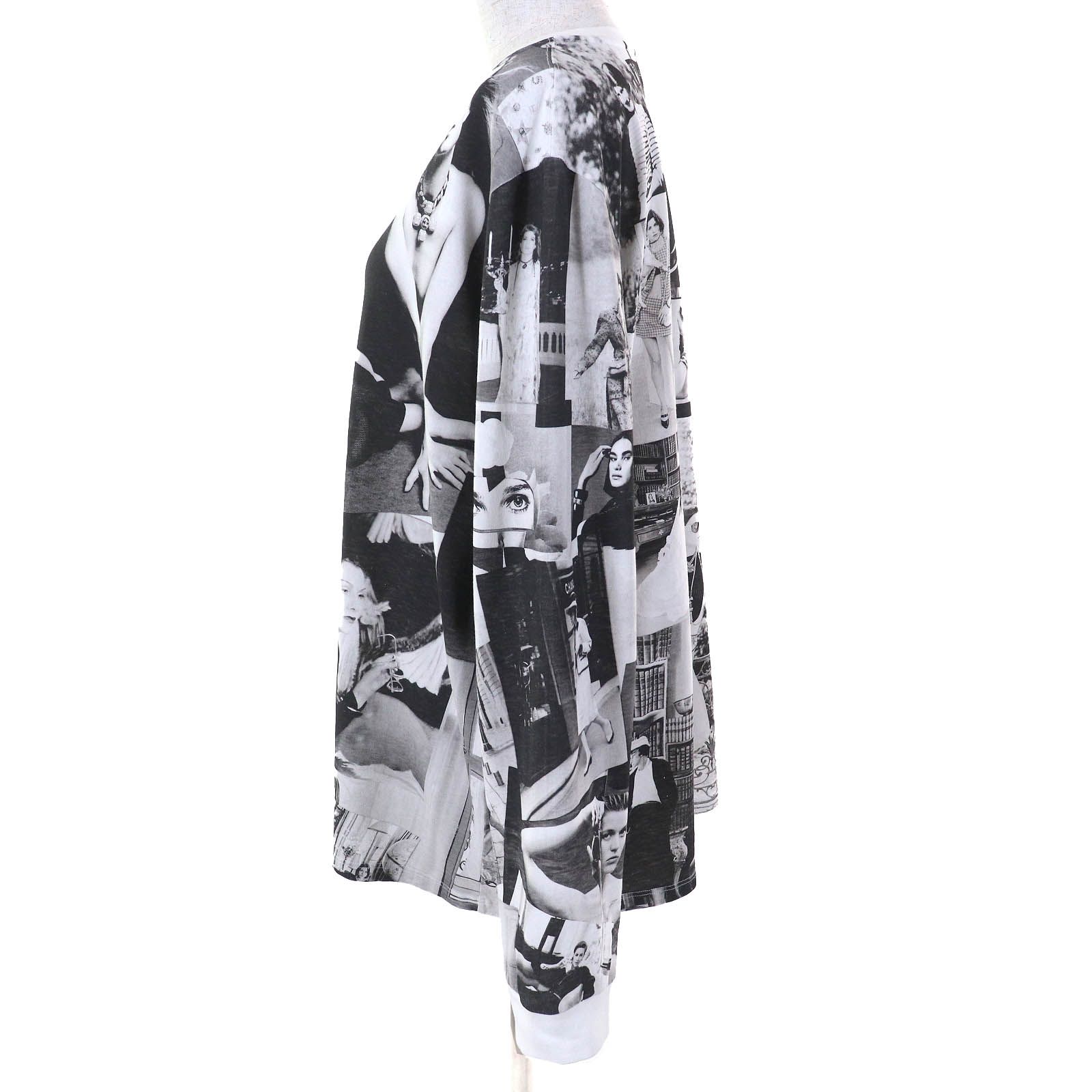 美品△CHANEL シャネル 23SS P74802 コットン ココマークライン  