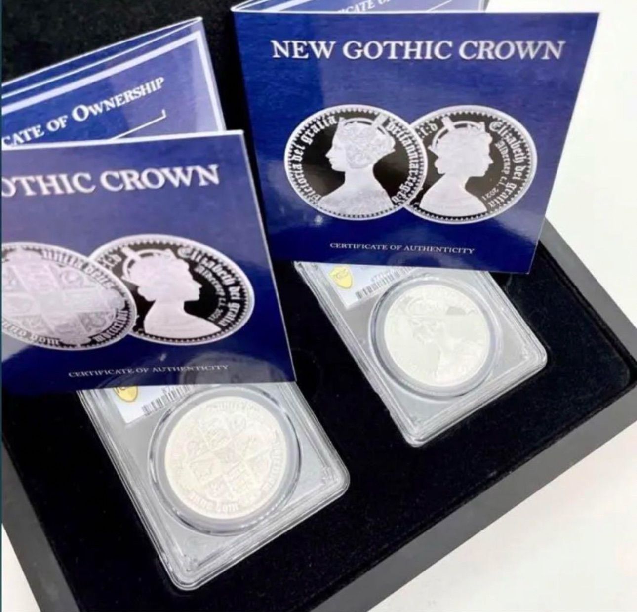 最高鑑定】2021 オルダニー ゴシッククラウン 銀貨 ゴシック