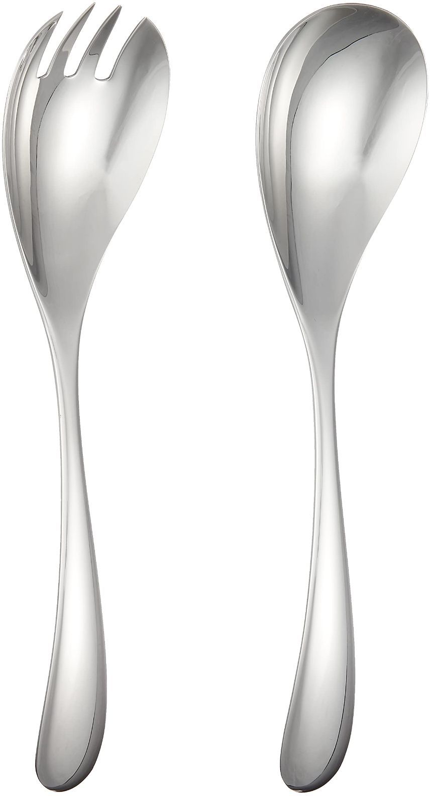 山崎金属工業 サービングカトラリー ステンレス 全長22.1cm ホームフェスタ サービス スプーン フォーク 取分け用 2本入