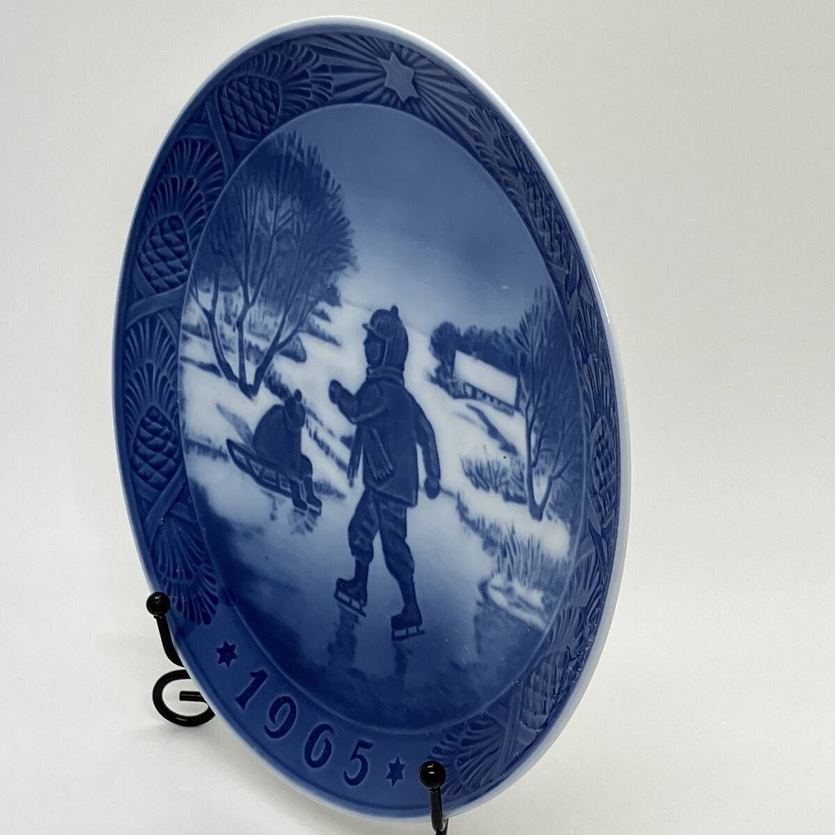 ロイヤルコペンハーゲン 1965年『 小さなスケーター 』 1級品 イヤー