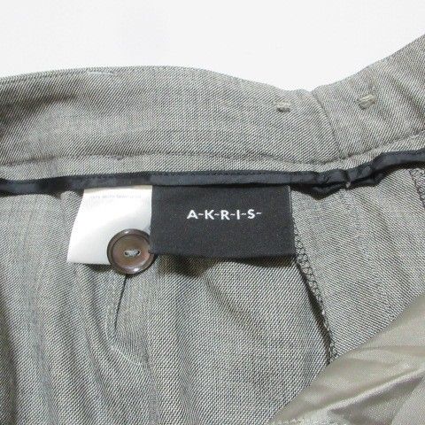 アクリス AKRIS 美品 パンツ スラックス ウール ストレート 日本サイズ