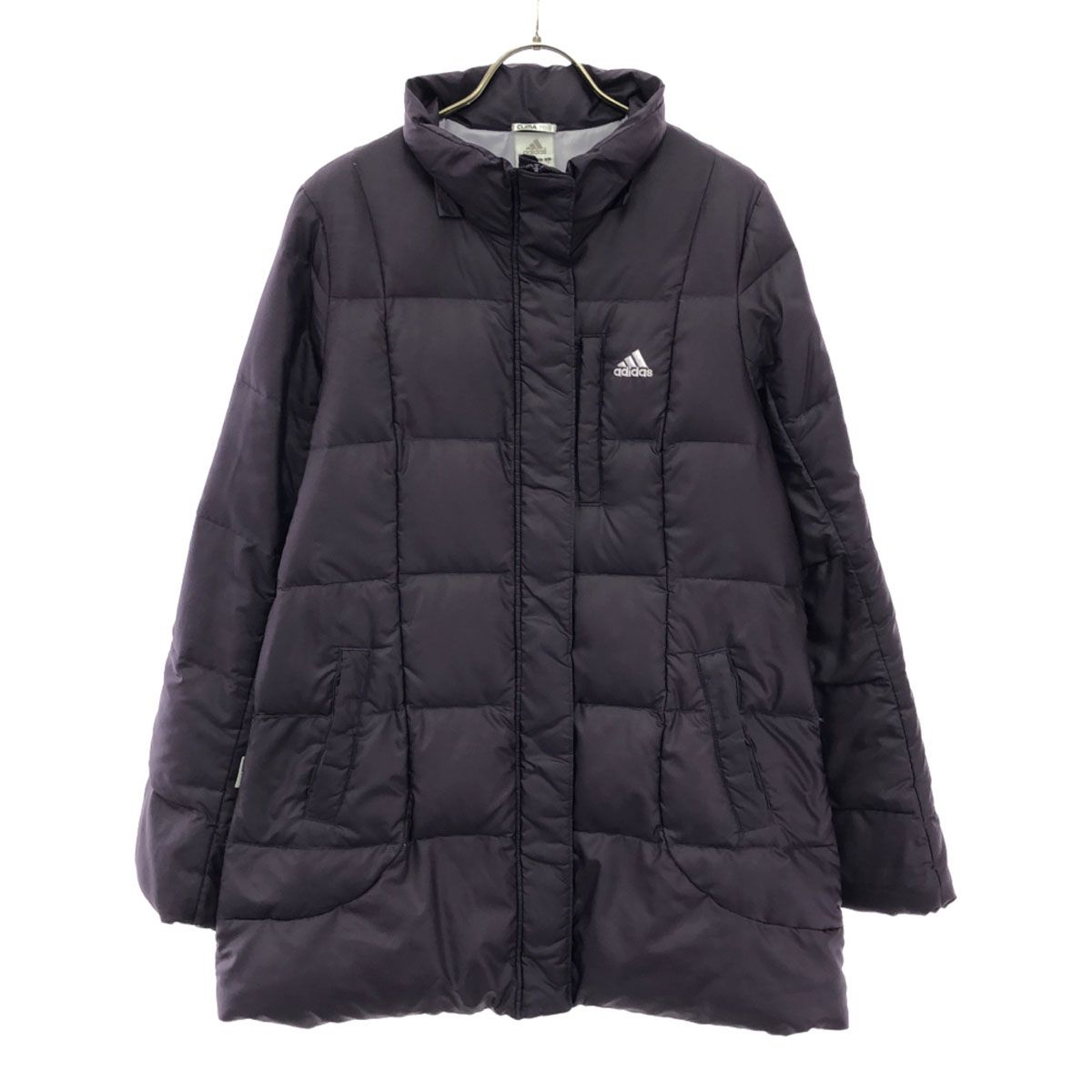 adidas アディダス ダウンコート L パープル レディース 古着 adidas アディダス ダウンコート L パープル レディース 古着