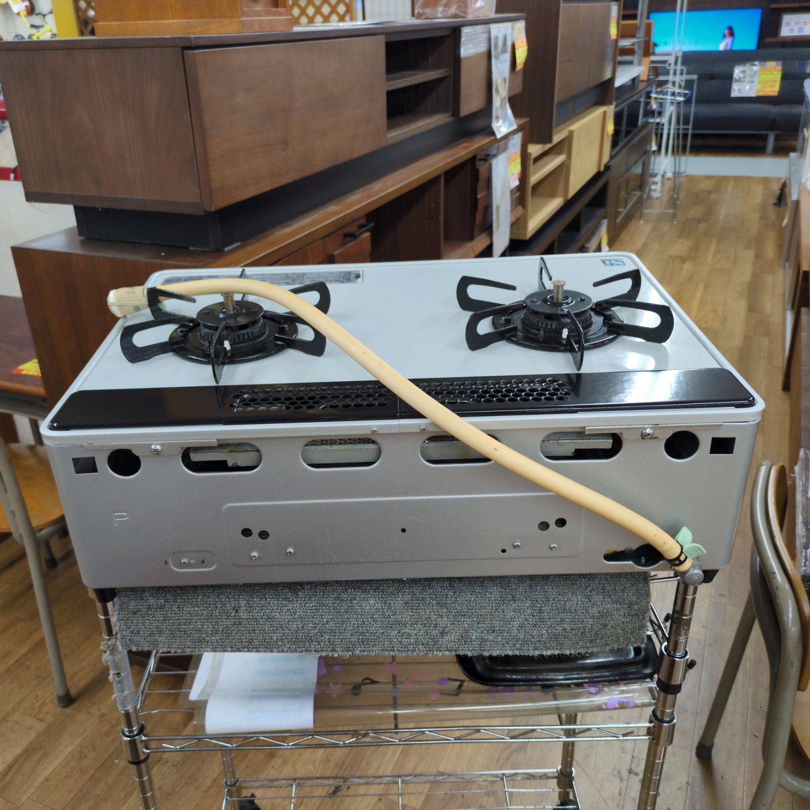 J030 ☆2014年製☆グリル内使用感有り☆パロマ☆都市ガスコンロ