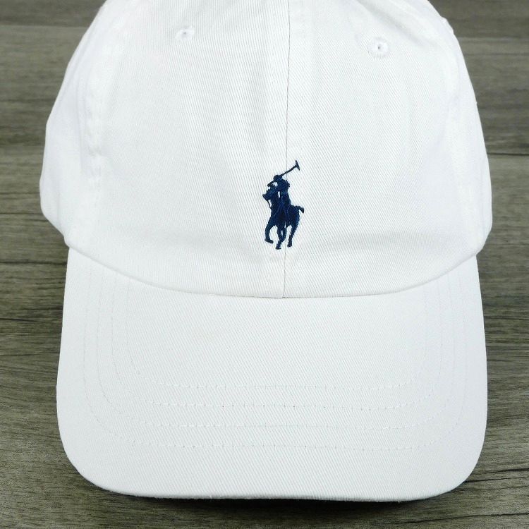 新品 ポロ・ラルフローレン キャップ 白 ONE SIZE コットンチノ