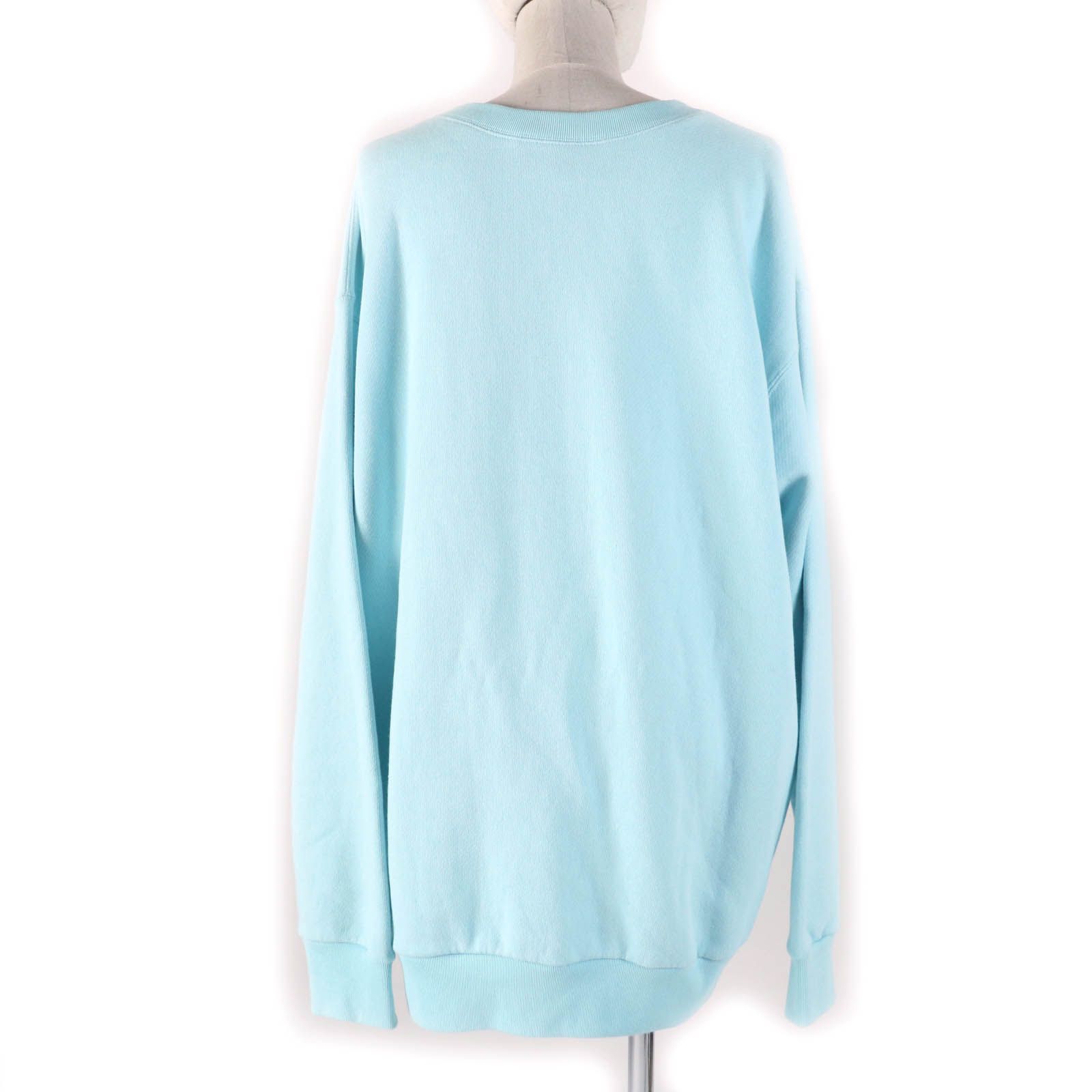 GUCCI - 極美品☆GUCCI グッチ 22AW 617964 コットン100％ ばなにゃ スパンコール装飾 スウェットシャツ ライトブルー XL イタリア製 正規品 レディース 極美品☆GUCCI グッチ 22AW 617964 コットン100％ ばなにゃ