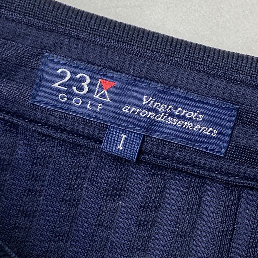 サイズ：1 23区GOLF ニジュウサンクゴルフ フロント刺繍 半袖