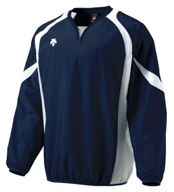 DESCENTE デサント ウインドジャック Dネイビーxホワイトxシルバー Mサイズ PJ-320B DNWH | スポーツ スポーツ用品 野球 ベースボール ベースボールウェア トレーニングウェア アウター ウインドジ