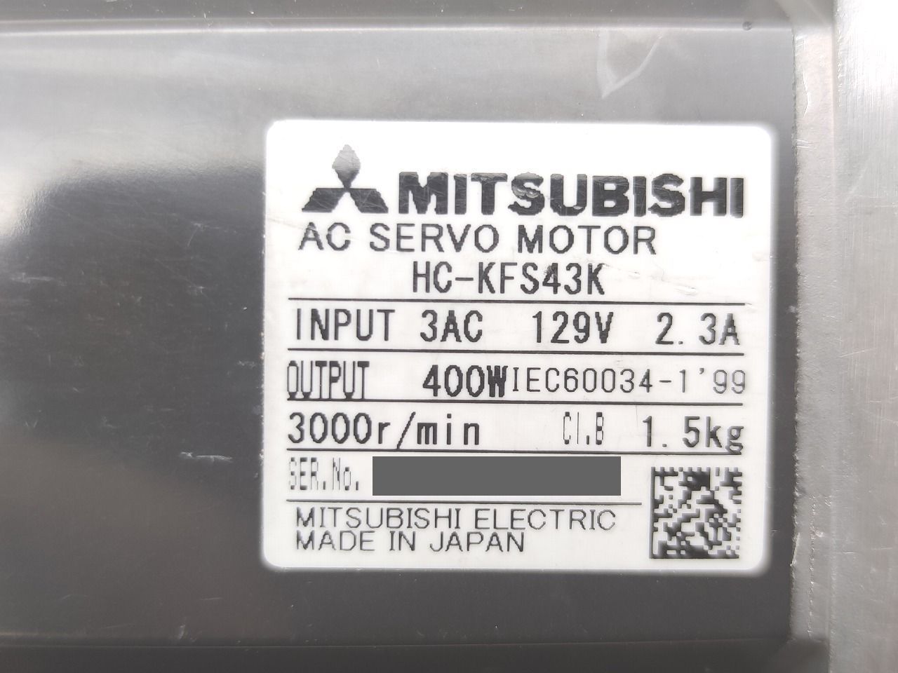 専用出品 In 🏓 【その他】 Box MITSUBISHI HC-KFS053E1BL-S20 Servo Motor 【6
