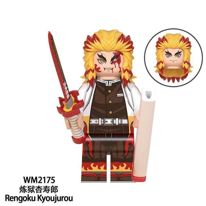 鬼滅の刃】 レゴ 互換 8体セット ミニフィグ Minifigure - メルカリ