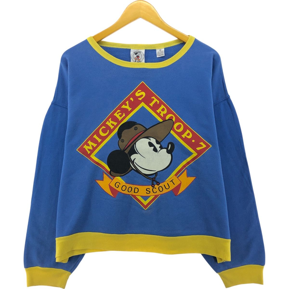 古着 90年代 MICKEY & CO. MICKEY MOUSE ミッキーマウス リンガー 
