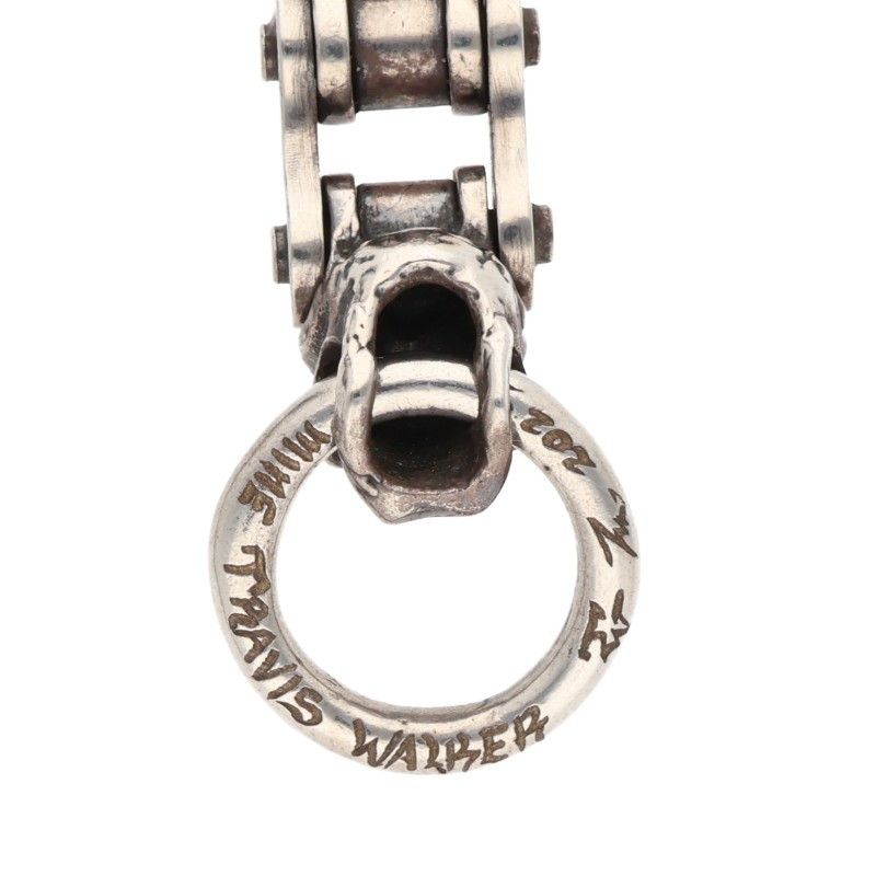 ドライブチェーン 8ルビーカスタムシルバーブレスレット