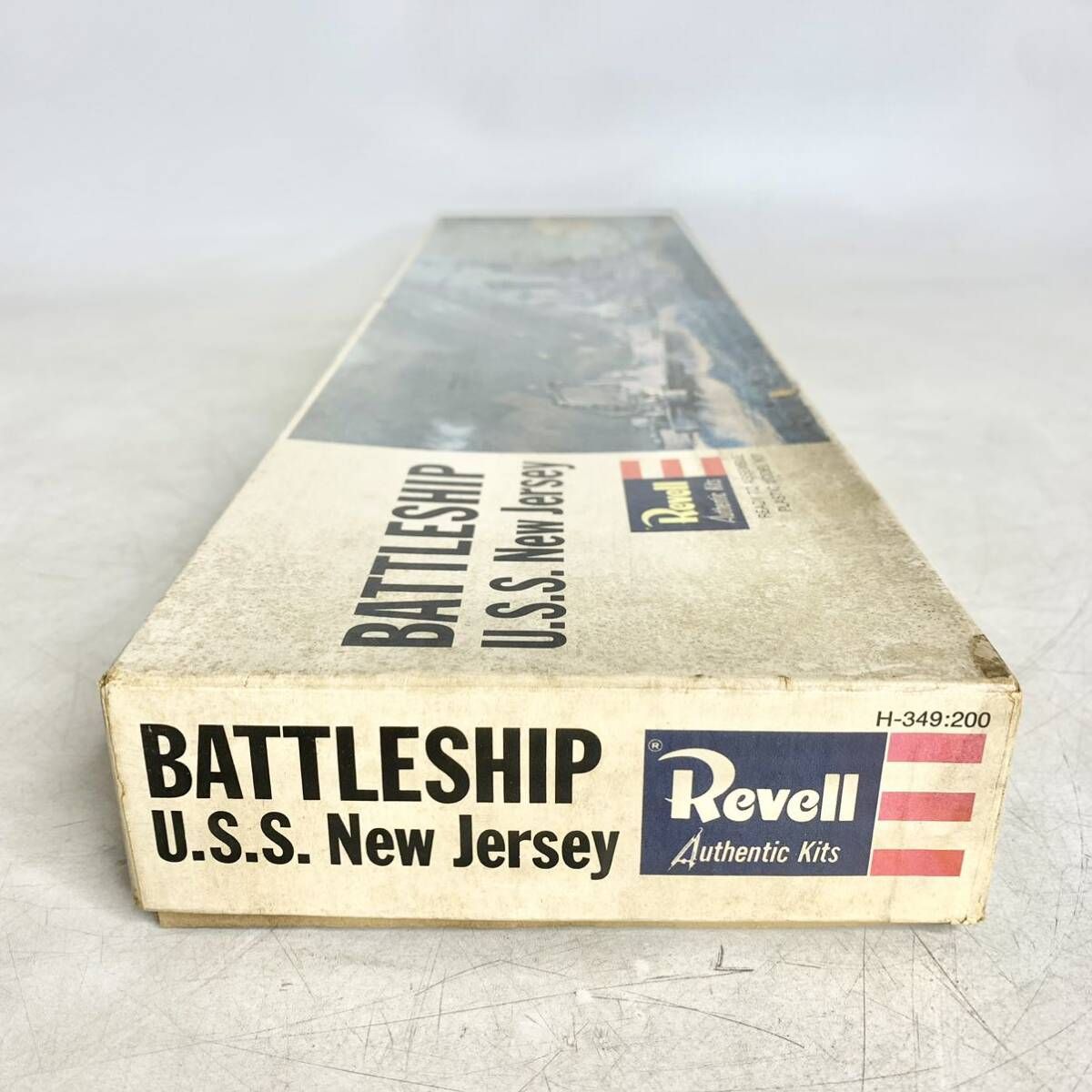 未組立 Revell レベル ニュージャージー BATTLESHIP U.S.S. New Jersey プラモデル H-349 現状品