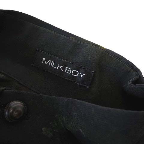 ミルクボーイ MILKBOY 2019AW シャツ LOST STORY BOW リボンタイ 長袖 M-L ナイトブラック 黒 マルチカラー  ユニセックス レア 希少 - メルカリ