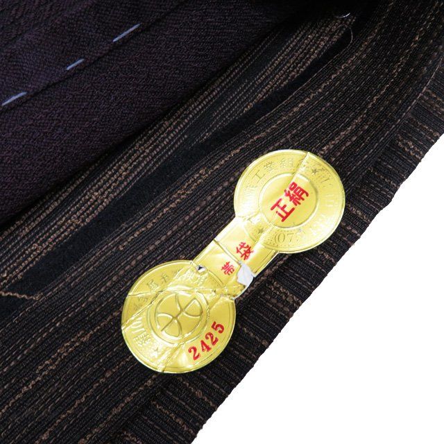 袋帯 中古 リサイクル 六通 西陣織 ラベル付き 反端付き A1089