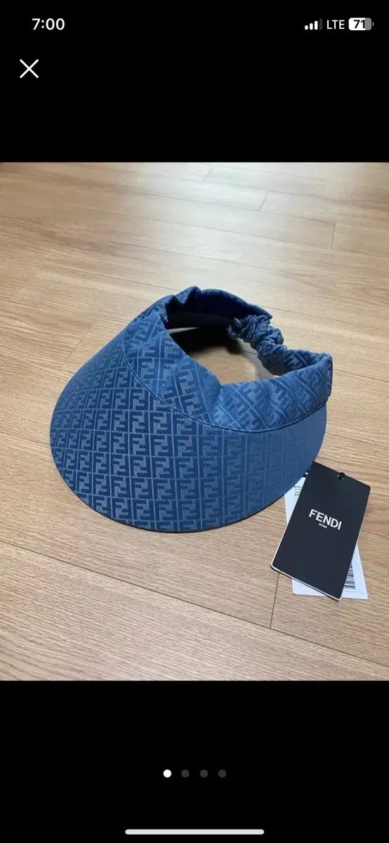 FENDI フェンディ FFデニム サンバイザー 帽子 FENDI（フェンディ) サンバイザー ブルー FF - メルカリ