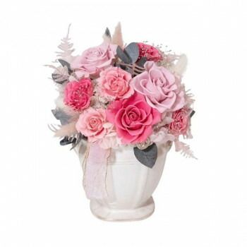フラワーアレンジ ソティエ ピンク F-6119