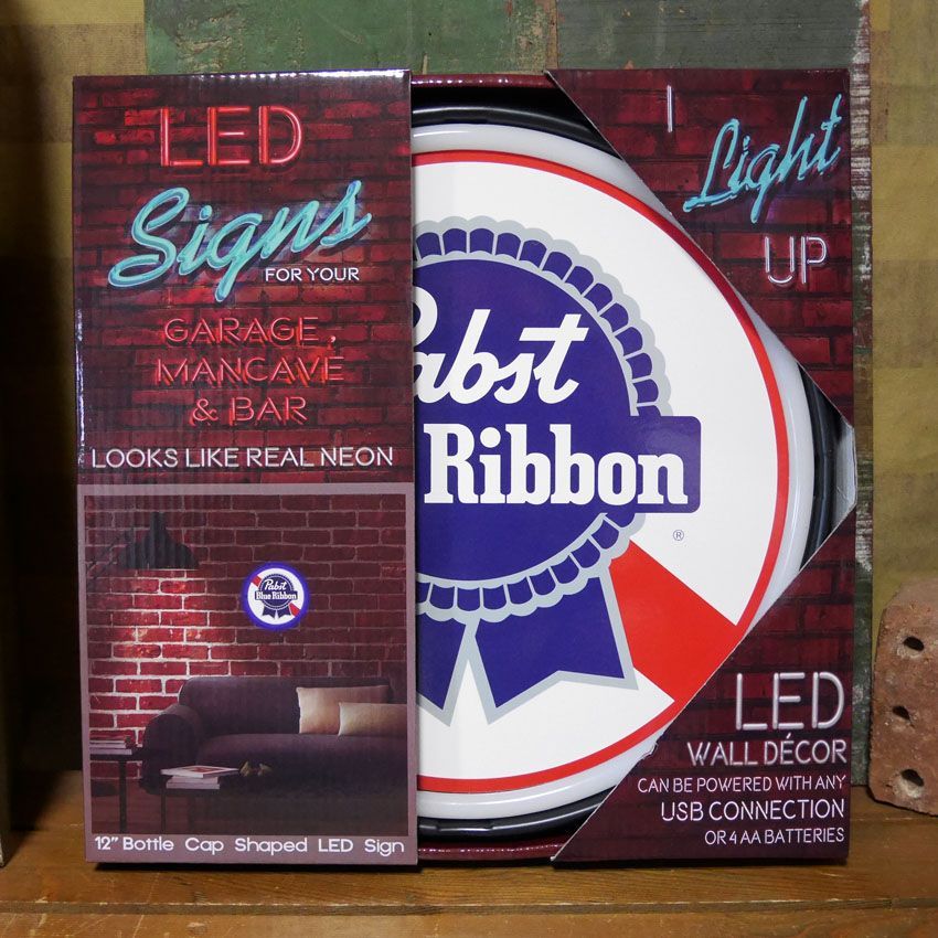 PABST BLUE RIBBON LED お買い得品 ロープ ネオンサイン ボトル