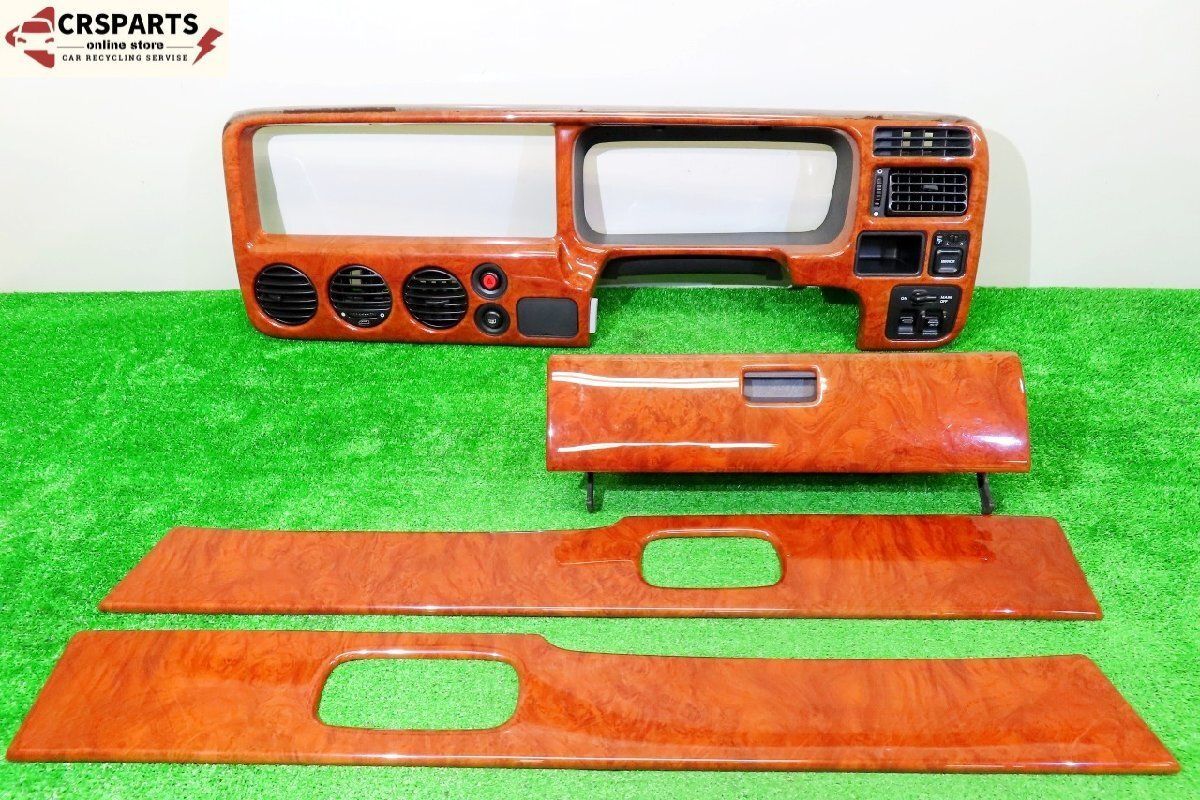 ステップワゴン RF1 純正 木目調 ウッド パネル 4点 インパネ グローブボックス AC ルーバー No 13650