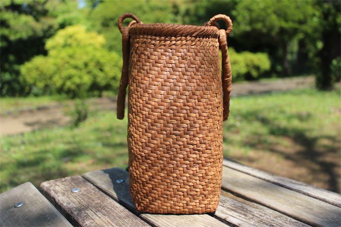 山葡萄 かごバッグ 網代編み やまぶどう 山ぶどう カゴバッグ 細網代