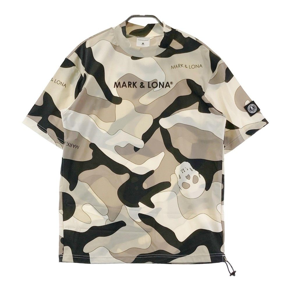 MARK&LONA マークアンドロナ モックネック 半袖シャツ カモフラ メンズ