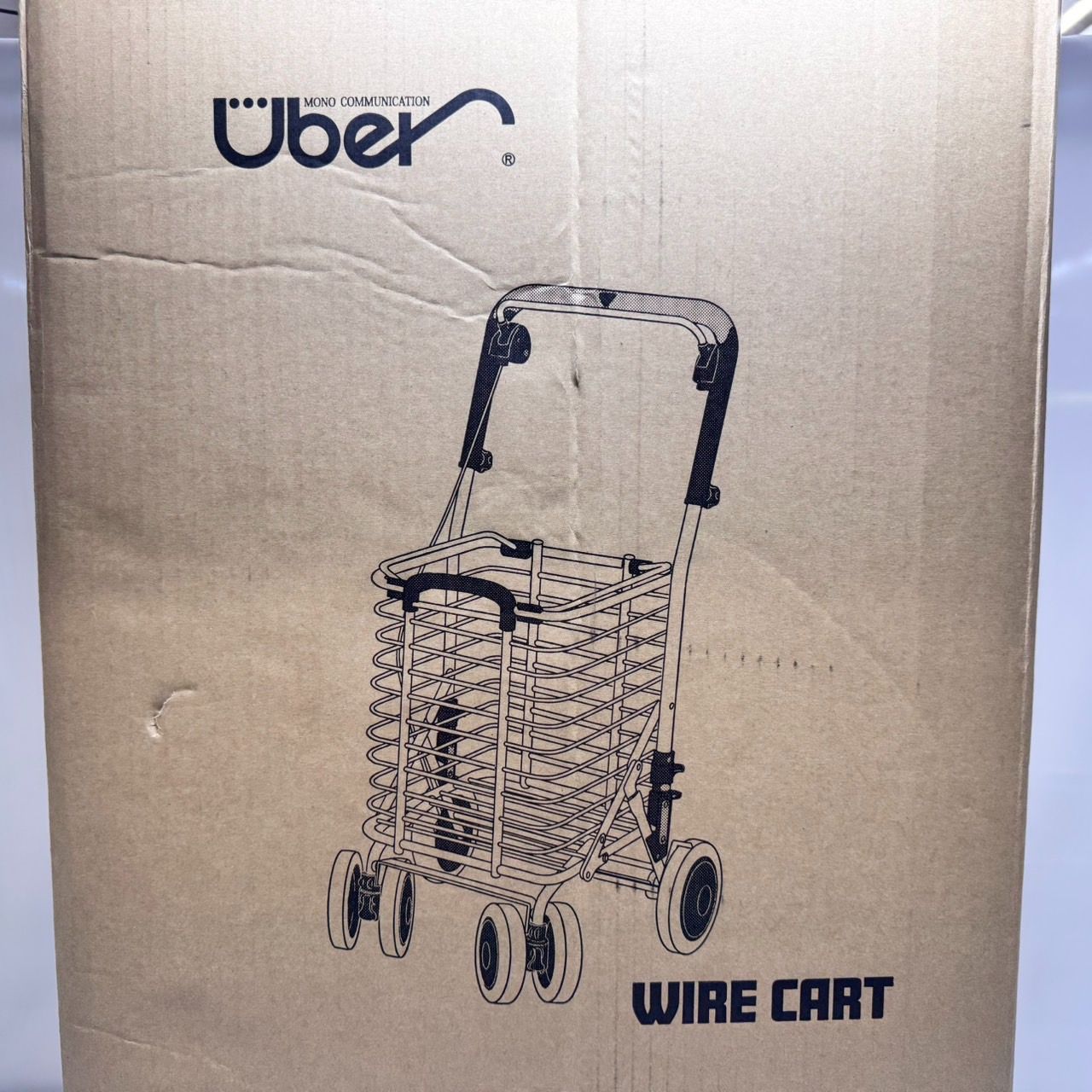 未使用品】ユーバ産業 シルバーカー アルミワイヤーカート