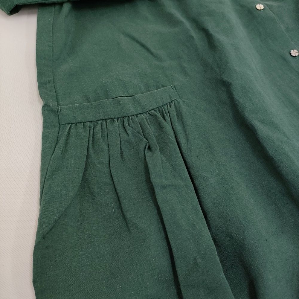 mina perhonen kori リネン 刺繍 シャツワンピース サイズ38 定価88000