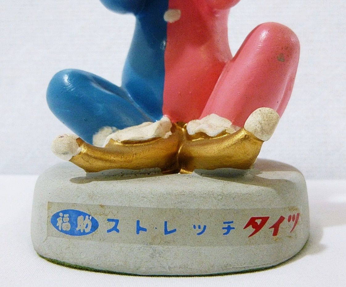 珍品 福助 ストレッチタイツ ピエロ 人形 販促用 陶器 キャラクター 