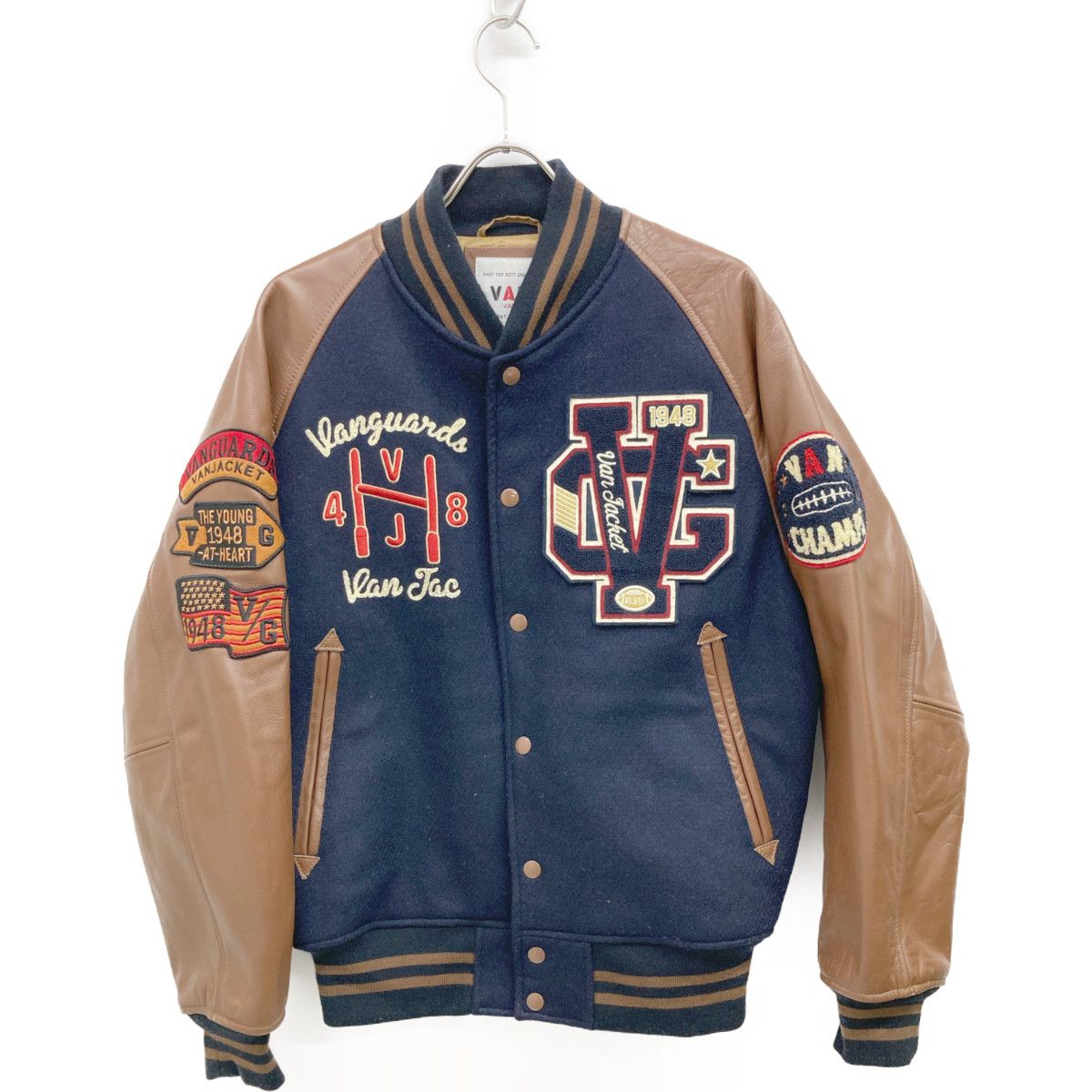 VAN JACKET ヴァンジャケット 2019 ﾈｲﾋﾞｰ×ﾌﾞﾗｳﾝ JW-19502 ﾌﾟﾚﾐｱﾑ