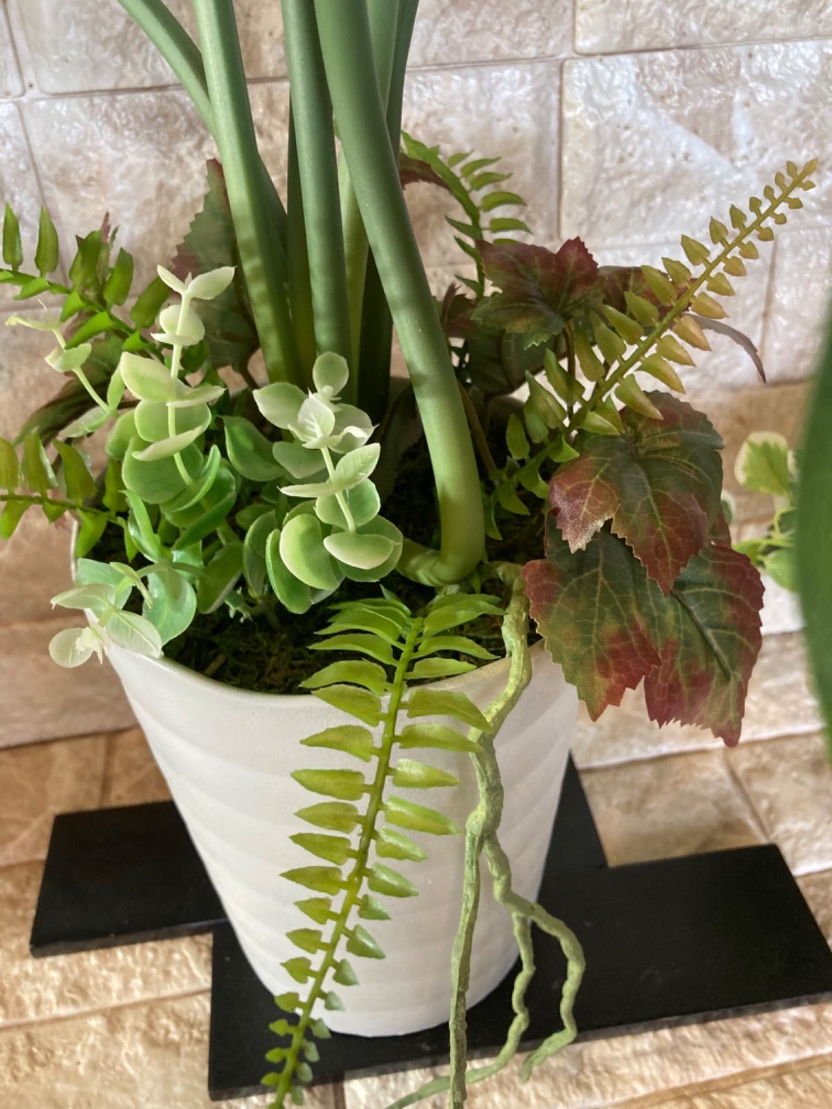 光触媒 人工観葉植物 ウォールグリーン フェイクグリーン oモンステラ