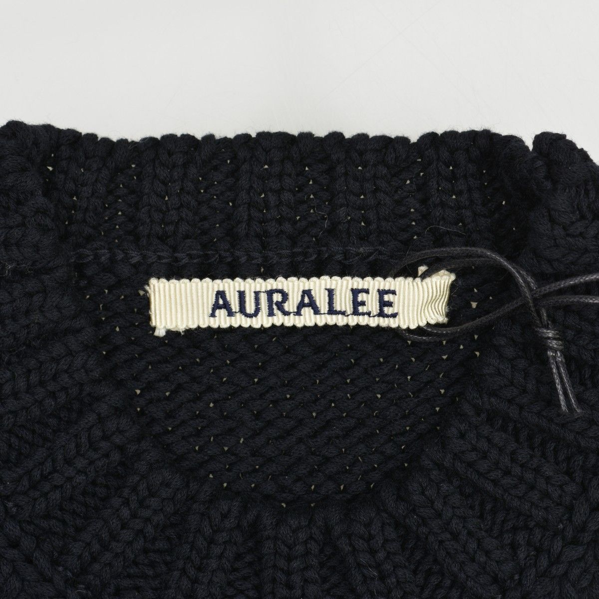 AURALEE COTTON LILY-YARN KNIT MINI半袖ワンピ AURALEE COTTON LILY-YARN KNIT MINI半袖ワンピ