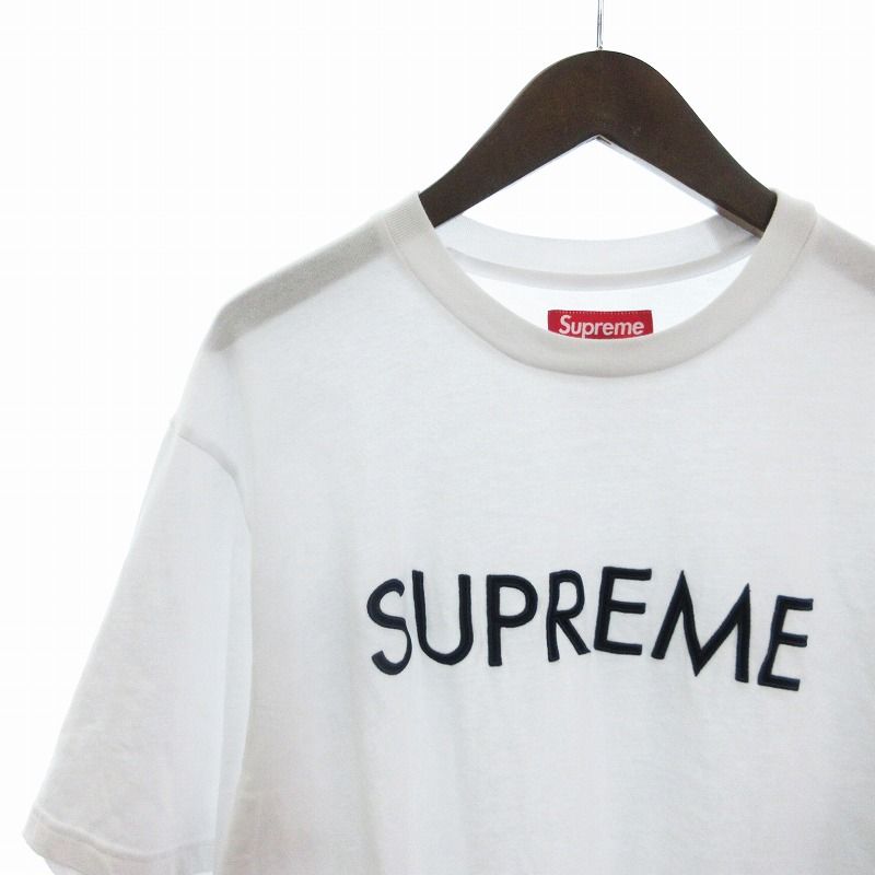 Supreme シュプリーム Tシャツ・カットソー 白 S 3303325E0428 シュプリーム SUPREME 美品 25SS Capital S/S Tシャツ