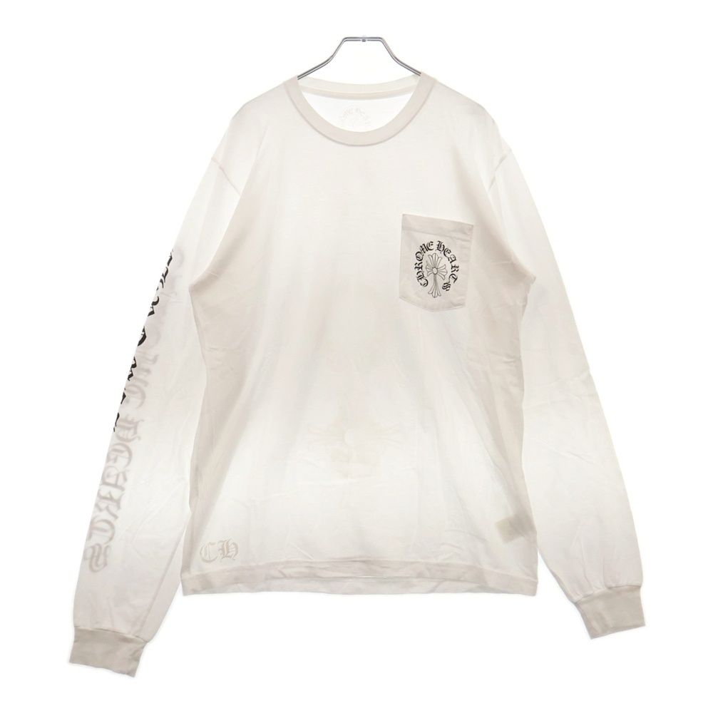 CHROME HEARTS (クロムハーツ) CH LS 袖ロゴプリント長袖Tシャツ CHROME HEARTS (クロムハーツ) CH LS 袖ロゴプリント長袖Tシャツ