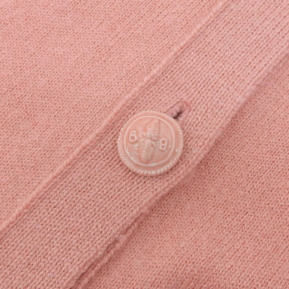 美品 BARRIE バリー カシミヤ100% ニットカーディガン XS ピンク