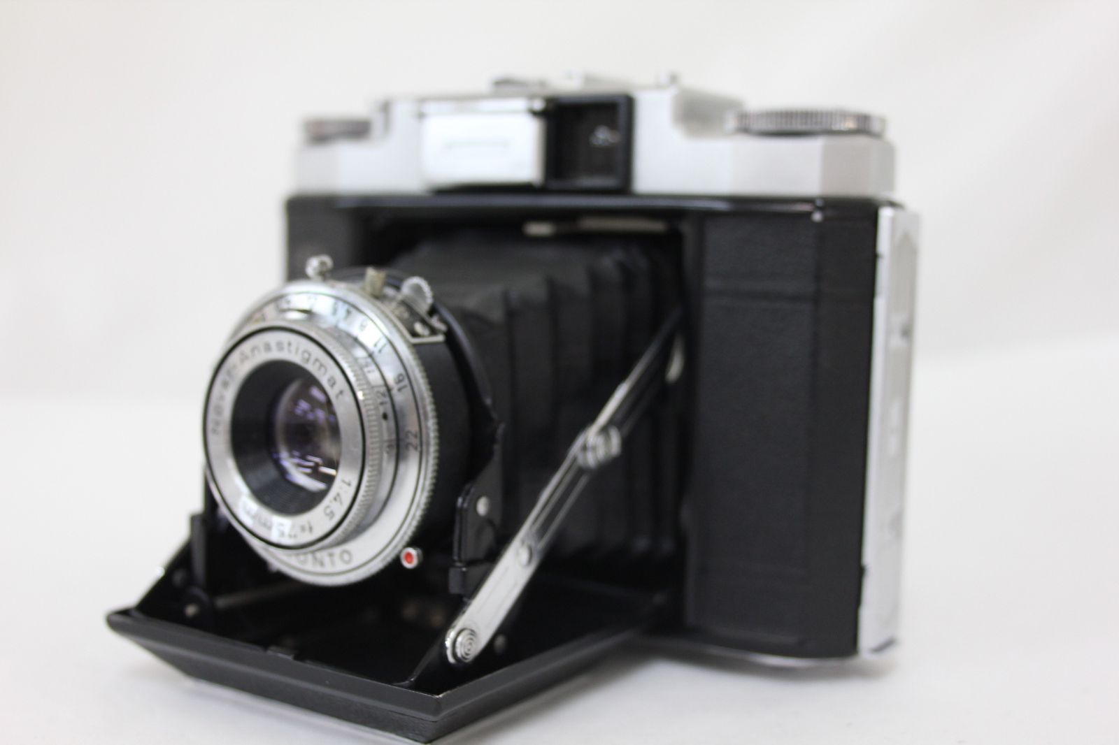 返品保証 ツァイスイコン Zeiss Ikon Nettax Novar 75mm F4.5 蛇腹カメラ M5255