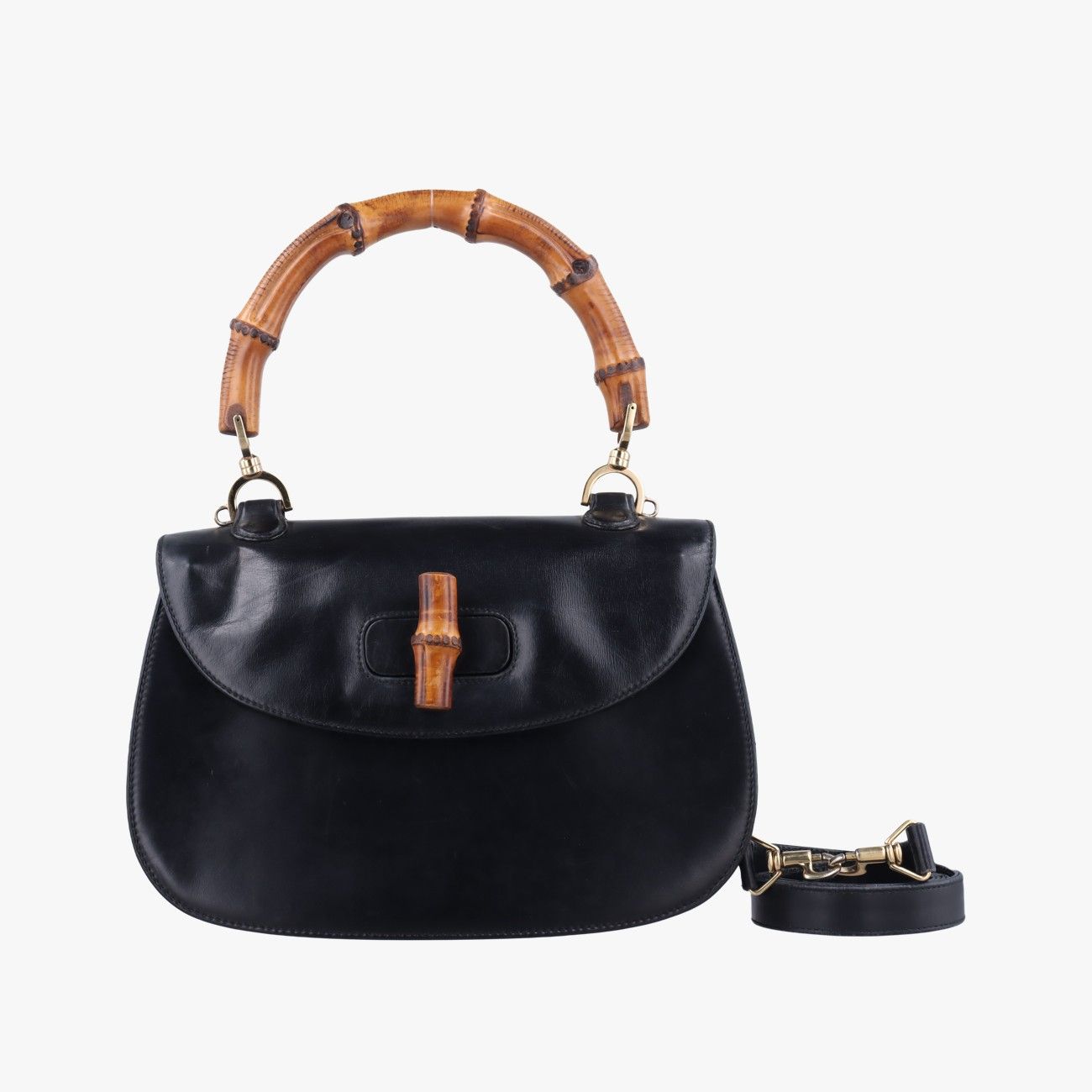 グッチGucciバンブーブラックレザー000.26