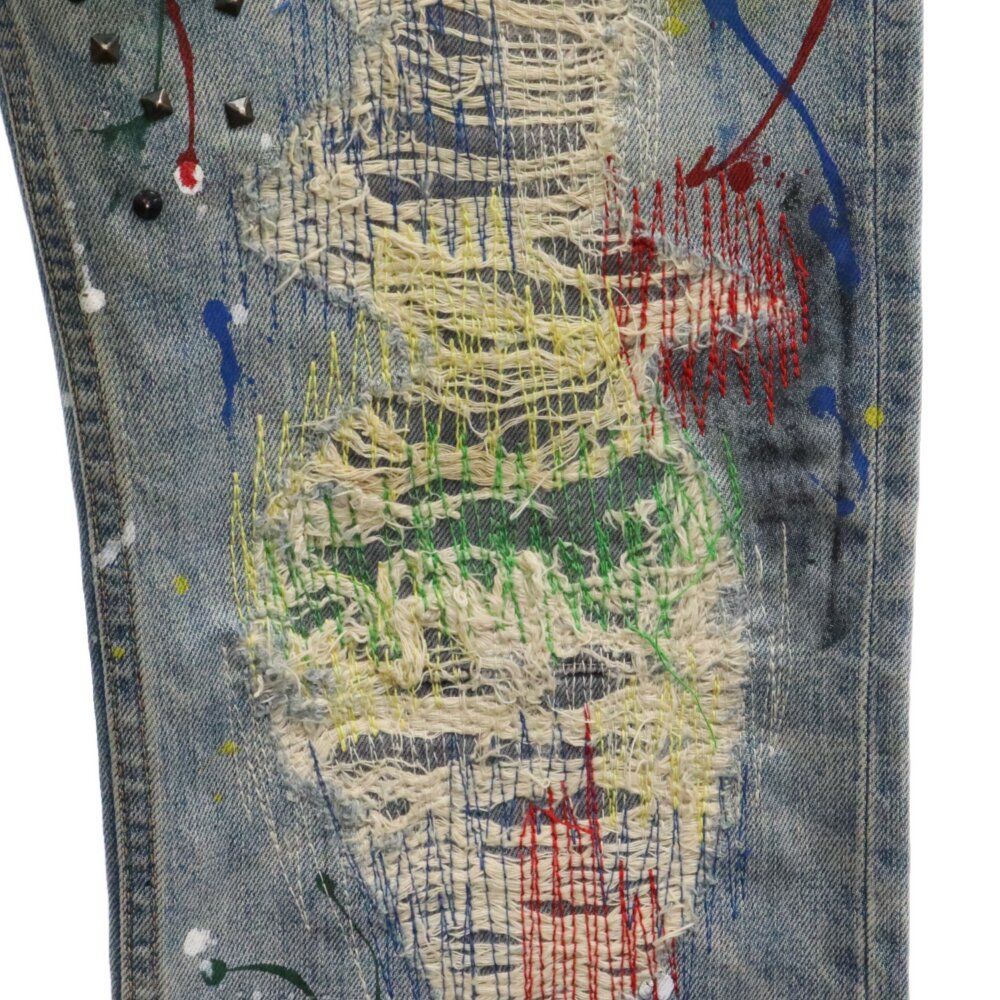 NUMBER (N)INE (ナンバーナイン) 06SS ガンズ期 スタッズ ペンキ 刺繍