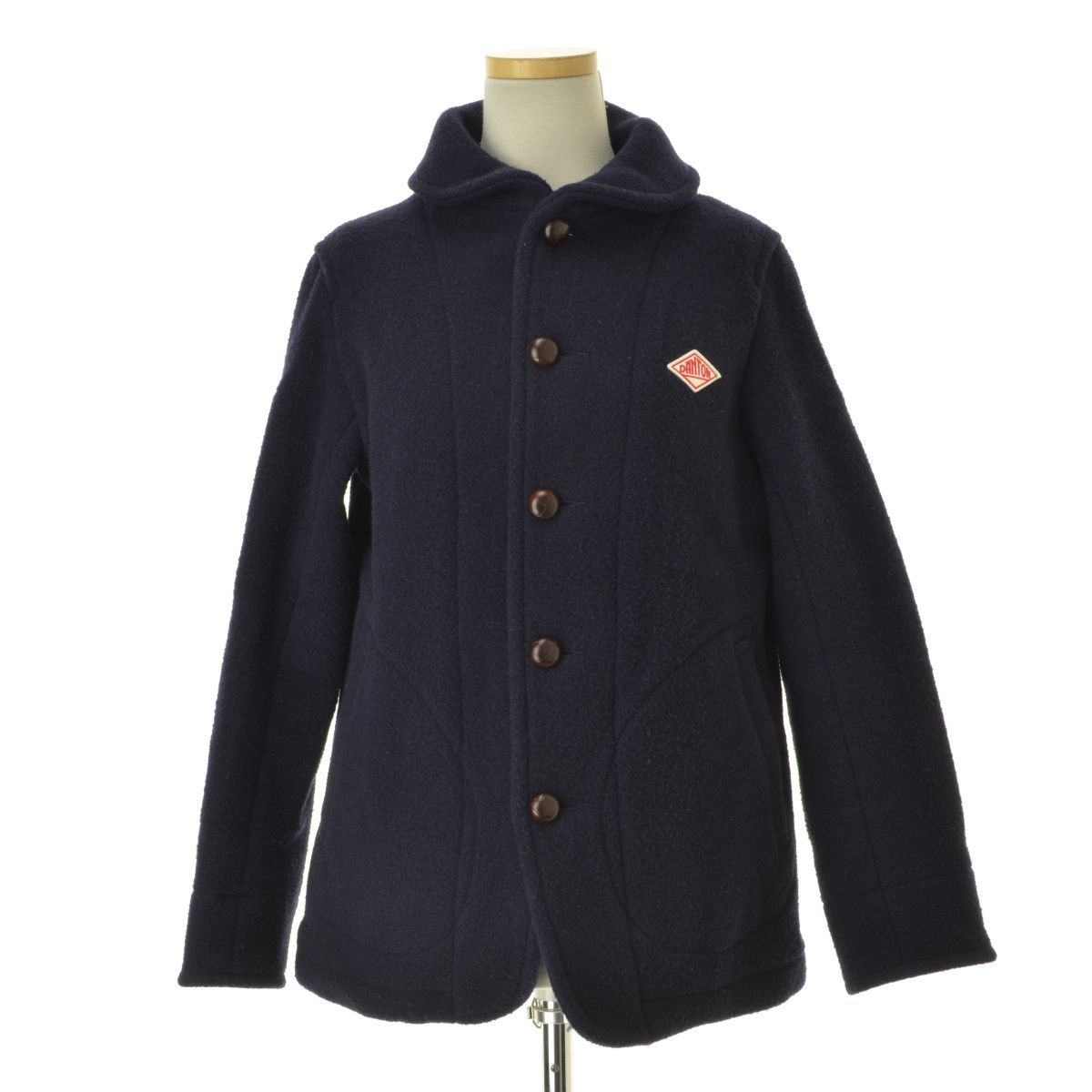 DANTON】JD-8243 WOOL MOSSER ウールモッサ ラウンドカラー